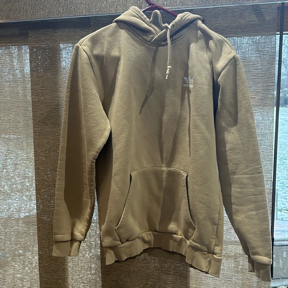 Adults Small Neutral Adidas Hoodie